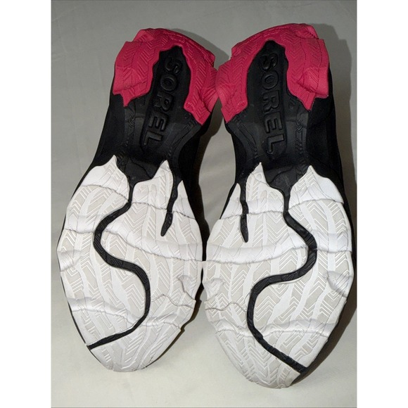 Sorel Sneakers Women 9.5 Black Sorel Kinetic Breakthru Tech Lace Athletic NL4827 - Picture 7 of 16